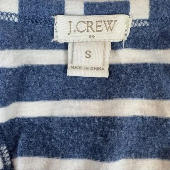 J. Crew Sleeveless Racerback Maxi Dress - Size Small - Blue & White Stripe - Picture 8 of 9